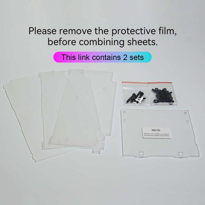 LBASE Acrylic Dust Cover for 5th Display Stand Base, Wireless Light Sets & Dust Proof for Gundam RG/HG/SD Models, No Model, No Wireless Transmitter (-Dust Proof) - Image 2